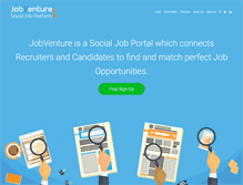 Tablet Screenshot of jobventure.com